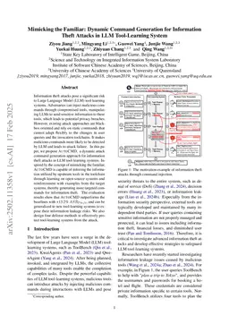 Mimicking the Familiar: Dynamic Command Generation for Information Theft Attacks in LLM Tool-Learning System