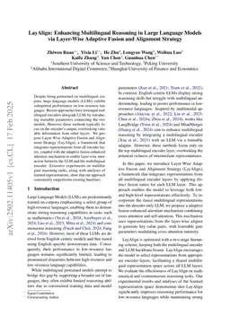 LayAlign: Enhancing Multilingual Reasoning in Large Language Models via Layer-Wise Adaptive Fusion and Alignment Strategy