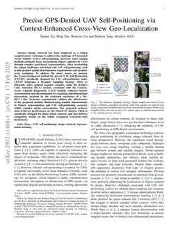 Precise GPS-Denied UAV Self-Positioning via Context-Enhanced Cross-View Geo-Localization