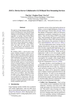 DiSCo: Device-Server Collaborative LLM-Based Text Streaming Services