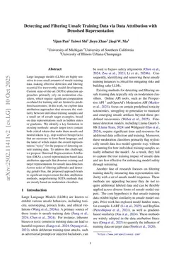 Detecting and Filtering Unsafe Training Data via Data Attribution with Denoised Representation