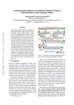 Counterfactual-Consistency Prompting for Relative Temporal Understanding in Large Language Models