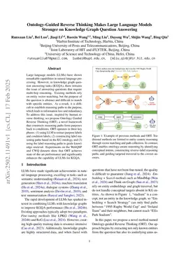 Ontology-Guided Reverse Thinking Makes Large Language Models Stronger on Knowledge Graph Question Answering