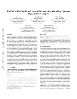 UniGO: A Unified Graph Neural Network for Modeling Opinion Dynamics on Graphs