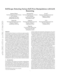 Detecting Various DeFi Price Manipulations with LLM Reasoning