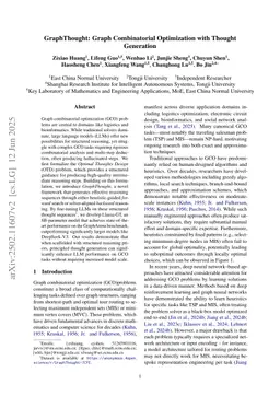 GraphThought: Graph Combinatorial Optimization with Thought Generation