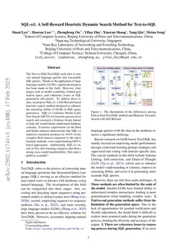 SQL-o1: A Self-Reward Heuristic Dynamic Search Method for Text-to-SQL