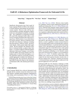 FedEAT: A Robustness Optimization Framework for Federated LLMs