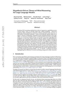 Hypothesis-Driven Theory-of-Mind Reasoning for Large Language Models
