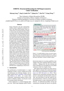 STRIVE: Structured Reasoning for Self-Improvement in Claim Verification