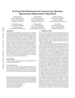 Evolving Hard Maximum Cut Instances for Quantum Approximate Optimization Algorithms