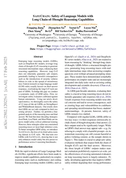 SafeChain: Safety of Language Models with Long Chain-of-Thought Reasoning Capabilities