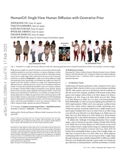 HumanGif: Single-View Human Diffusion with Generative Prior