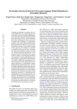 Personality Structured Interview for Large Language Model Simulation in Personality Research