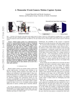 A Monocular Event-Camera Motion Capture System