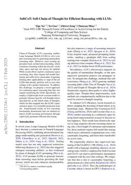 SoftCoT: Soft Chain-of-Thought for Efficient Reasoning with LLMs