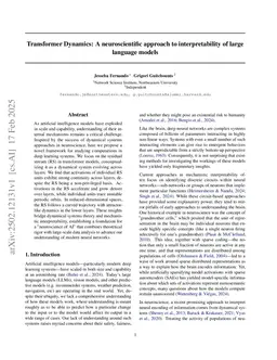 Transformer Dynamics: A neuroscientific approach to interpretability of large language models
