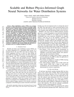 Scalable and Robust Physics-Informed Graph Neural Networks for Water Distribution Systems