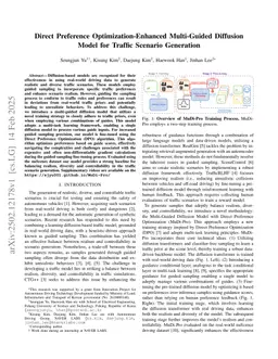 Direct Preference Optimization-Enhanced Multi-Guided Diffusion Model for Traffic Scenario Generation