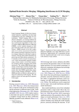 Optimal Brain Iterative Merging: Mitigating Interference in LLM Merging