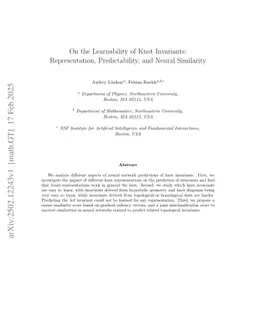 On the Learnability of Knot Invariants: Representation, Predictability, and Neural Similarity