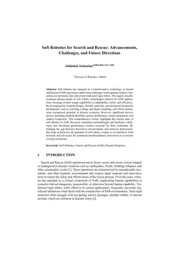 Soft Robotics for Search and Rescue: Advancements, Challenges, and Future Directions