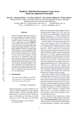 HopRAG: Multi-Hop Reasoning for Logic-Aware Retrieval-Augmented Generation