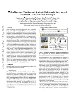 RealSyn: An Effective and Scalable Multimodal Interleaved Document Transformation Paradigm