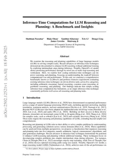 Inference-Time Computations for LLM Reasoning and Planning: A Benchmark and Insights