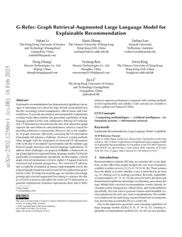 G-Refer: Graph Retrieval-Augmented Large Language Model for Explainable Recommendation