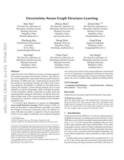 Uncertainty-Aware Graph Structure Learning