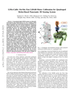 LiMo-Calib: On-Site Fast LiDAR-Motor Calibration for Quadruped Robot-Based Panoramic 3D Sensing System