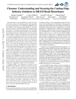 Chronus: Understanding and Securing the Cutting-Edge Industry Solutions to DRAM Read Disturbance