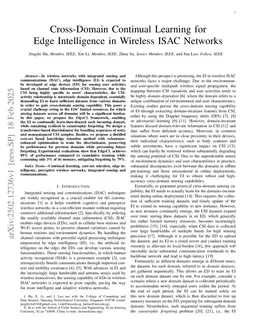 Cross-Domain Continual Learning for Edge Intelligence in Wireless ISAC Networks