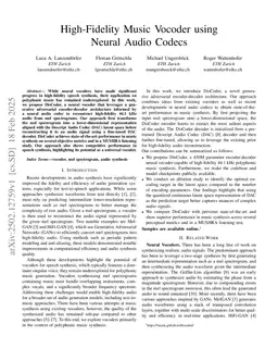 High-Fidelity Music Vocoder using Neural Audio Codecs