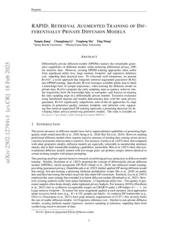 RAPID: Retrieval Augmented Training of Differentially Private Diffusion Models