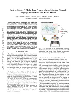 InstructRobot: A Model-Free Framework for Mapping Natural Language Instructions into Robot Motion