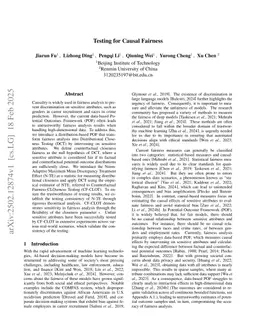 Testing for Causal Fairness