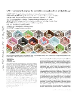 CAST: Component-Aligned 3D Scene Reconstruction from an RGB Image