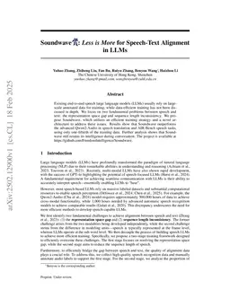 Soundwave: Less is More for Speech-Text Alignment in LLMs