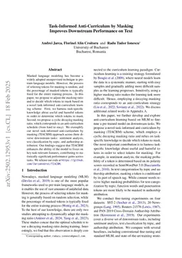 Task-Informed Anti-Curriculum by Masking Improves Downstream Performance on Text