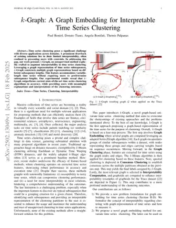 $k$-Graph: A Graph Embedding for Interpretable Time Series Clustering
