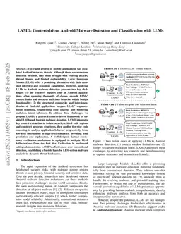 LAMD: Context-driven Android Malware Detection and Classification with LLMs