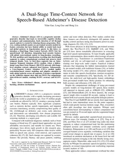 A Dual-Stage Time-Context Network for Speech-Based Alzheimer's Disease Detection