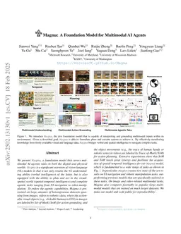 Magma: A Foundation Model for Multimodal AI Agents