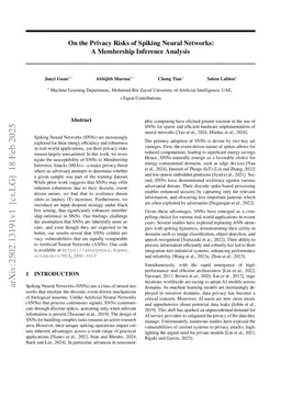 On the Privacy Risks of Spiking Neural Networks: A Membership Inference Analysis