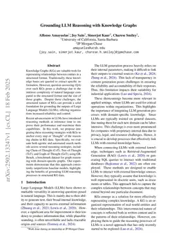 Grounding LLM Reasoning with Knowledge Graphs