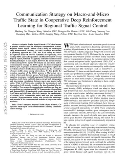 Communication Strategy on Macro-and-Micro Traffic State in Cooperative Deep Reinforcement Learning for Regional Traffic Signal Control