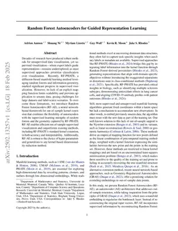 Random Forest Autoencoders for Guided Representation Learning