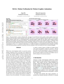 MoVer: Motion Verification for Motion Graphics Animations